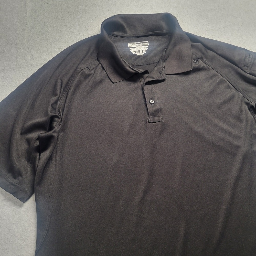 5.11 Tactical Short Sleeve‎ Polo Shirt Mens X-Large Black Work Gorpcore